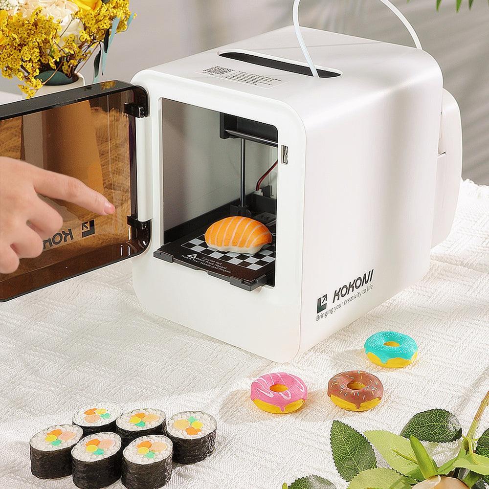 3D Printers |   KOKONI EC2 3D Printer Mini Smart Printing Machine with  Removable Magnetic Printing Bed  Auto Leveling Fully Assembled with 7m White PLA Filament 3D Printers 3D Printers