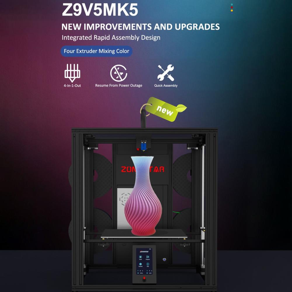 3D Printers |   Zonestar Z9V5 MK5 Upgraded 3D Printer 3D Printers 3D Printers