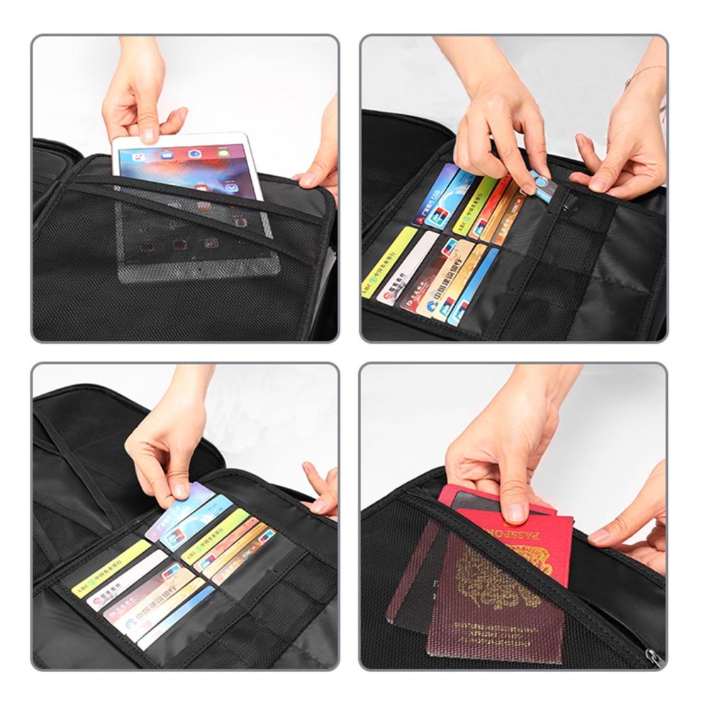 Other Stationery |   Fireproof Document Bag with Lock Zipper Closure Fire & Water Resistant Money Bag Storage Pouch Organizer Case Home Office Travel Safe Bag for Documents Files Money Cards Passport Valuables Other Stationery Other Stationery