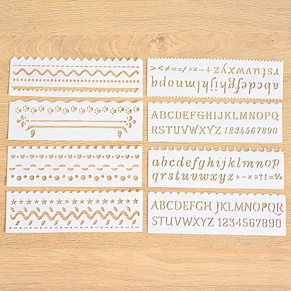 Other Stationery |   Multi-functional Drawing Stencils Straight & Wavy Lines Rulers Hollow Out Design PP Other Stationery Other Stationery