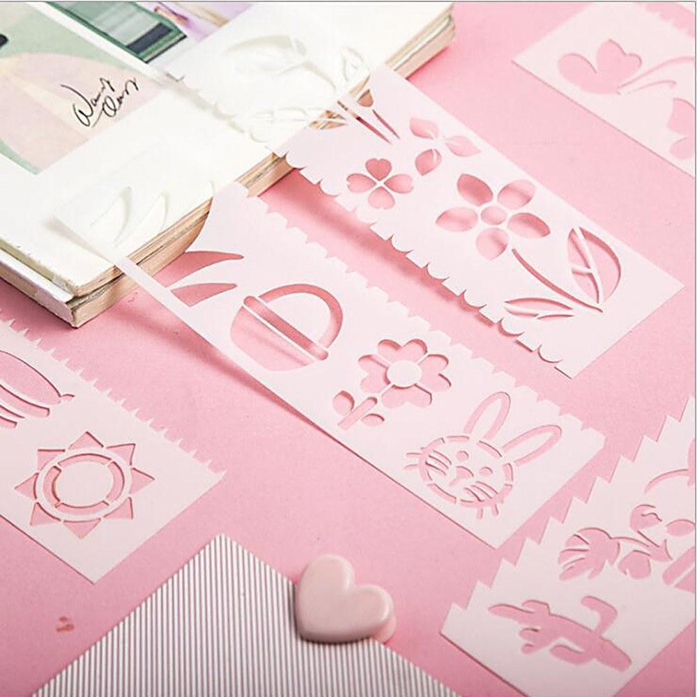 Other Stationery |   Multi-functional Drawing Stencils Straight & Wavy Lines Rulers Hollow Out Design PP Other Stationery Other Stationery