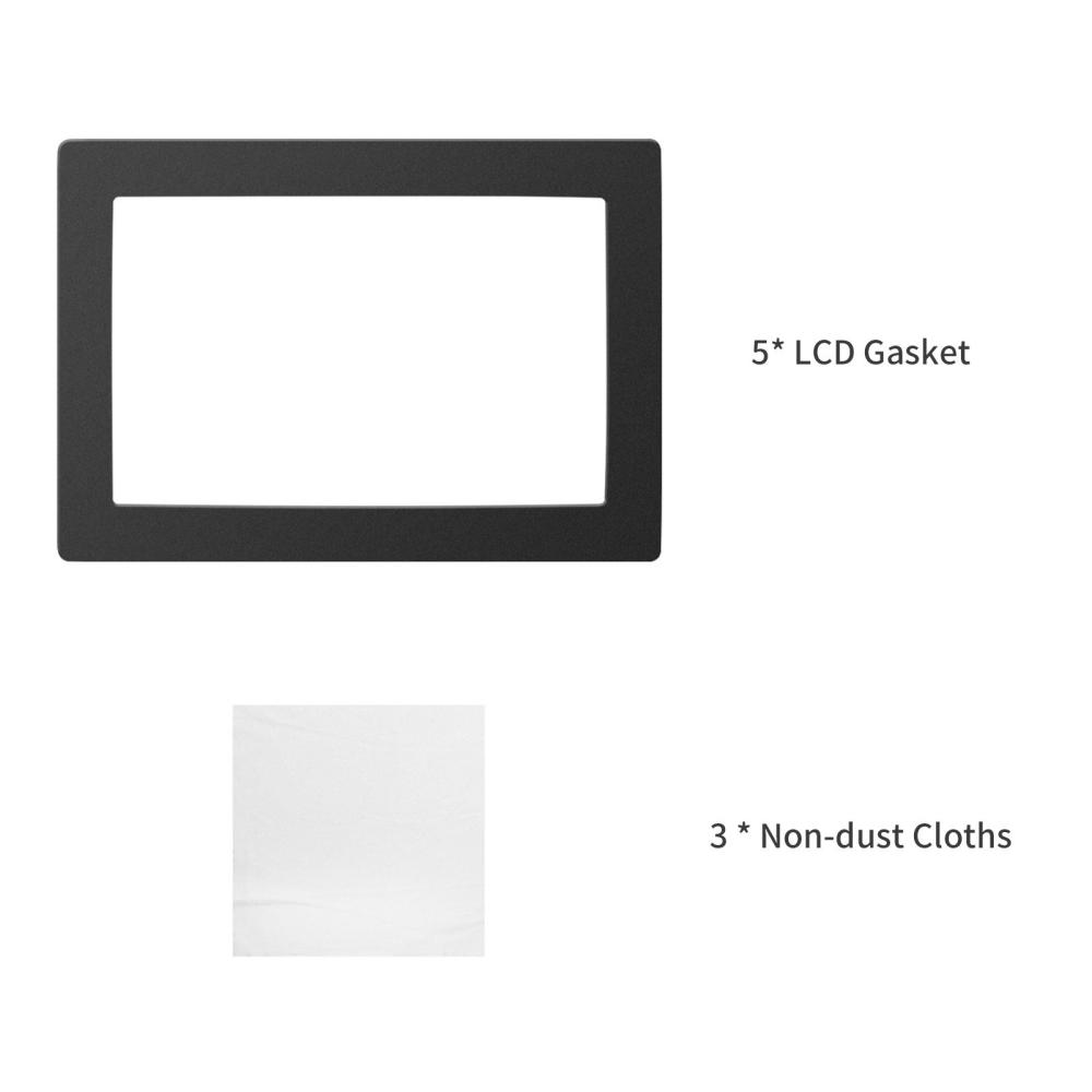 3D Printer Parts |   Black LCD Gasket 9.5 x 6.7in Protection 3D Printer Parts 3D Printer Parts