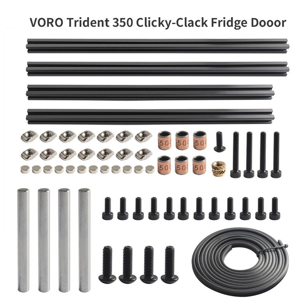 3D Printer Parts |   Clicky Clack Fridges Door 3D Printers Part Accessory Compatible with 350mm VORO Trident/VORO 2.4 Machine Protective Door Frame Metal Kit 3D Printer Parts 3D Printer Parts