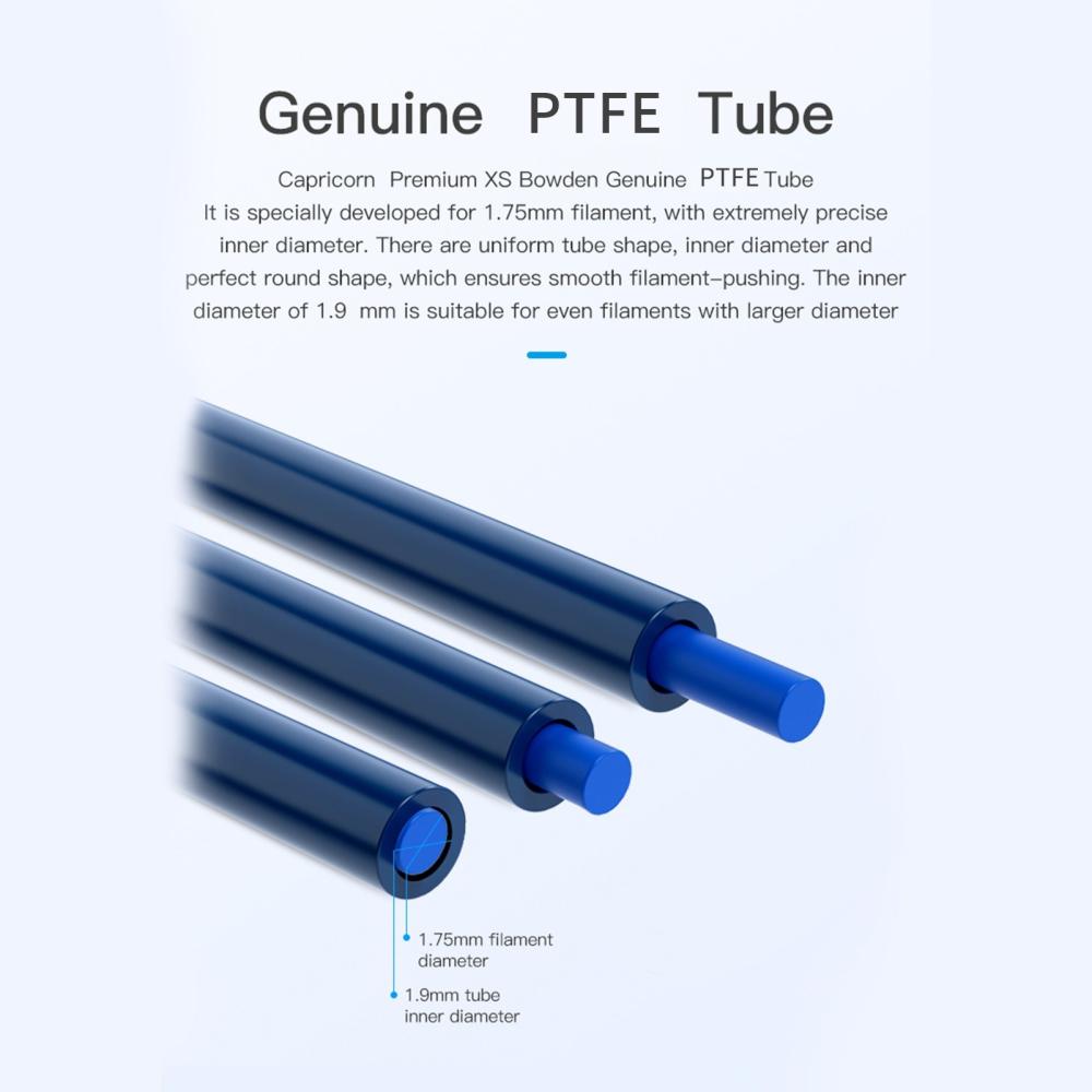 3D Printer Parts |   Creality Capricorn Premium XS Bowden PTFE Tube 1 Meter and Pneumatic Fittings Kit for 3D Printer Accessories 3D Printer Parts 3D Printer Parts