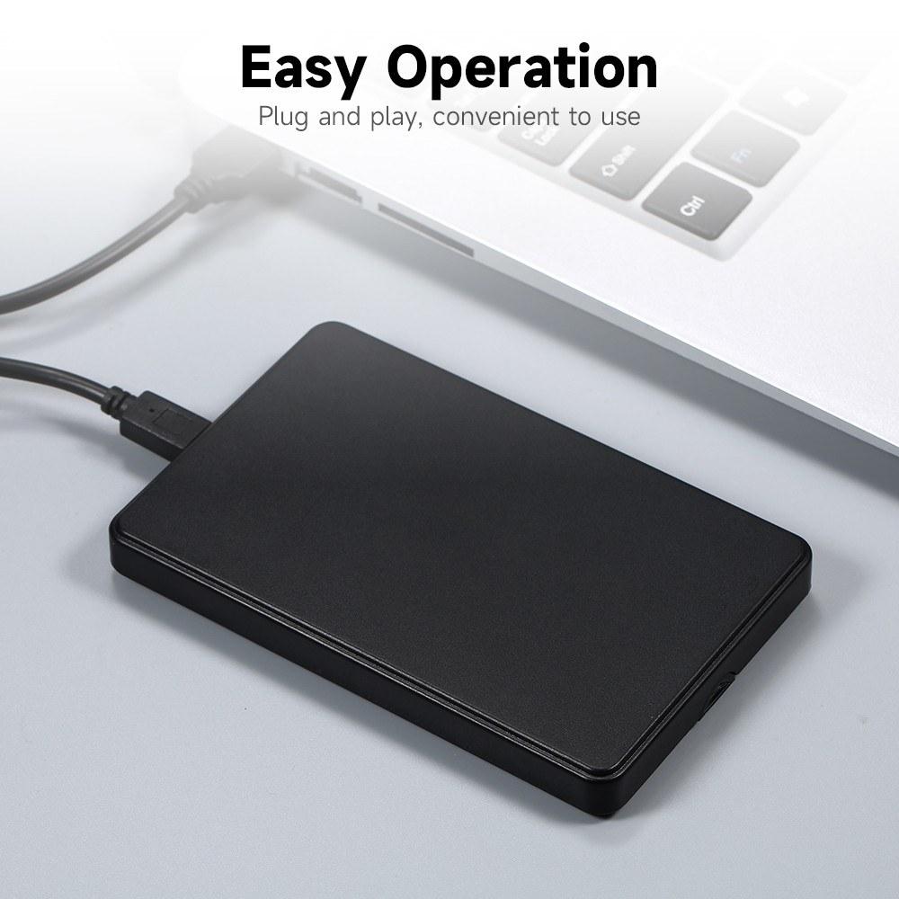 Hard Drives |   120GB USB2.0 Portable Hard Disk Mobile Hard Drive High-speed Transmission Large Capacity Shockproof Plug and Play Black Drives & Storage Hard Drives