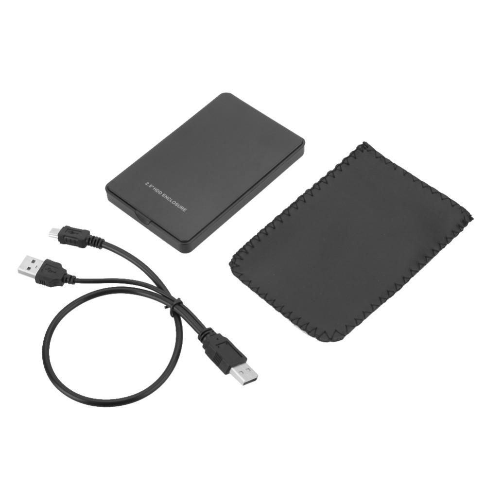 Hard Drives Accessories |   USB2.0 Portable Mobile HDD External Hard Drive Disk Case 2.5″ for Desktop and Laptop White Drives & Storage Hard Drives Accessories