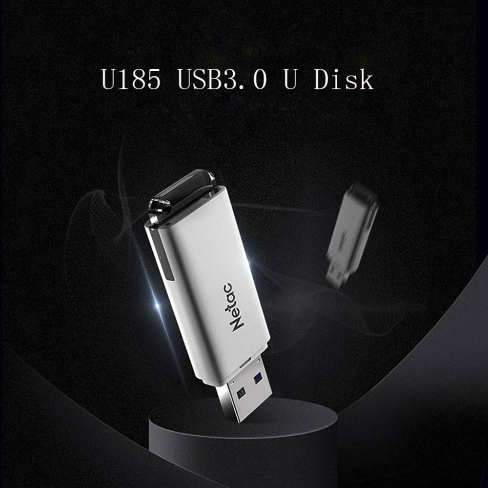 USB Flash Drives |   Netac U185 128GB USB3.0 High-speed U Disk USB Flash Drive Built-in Encryption Software Small Size Plug and Play Wide Compatibility Drives & Storage USB Flash Drives