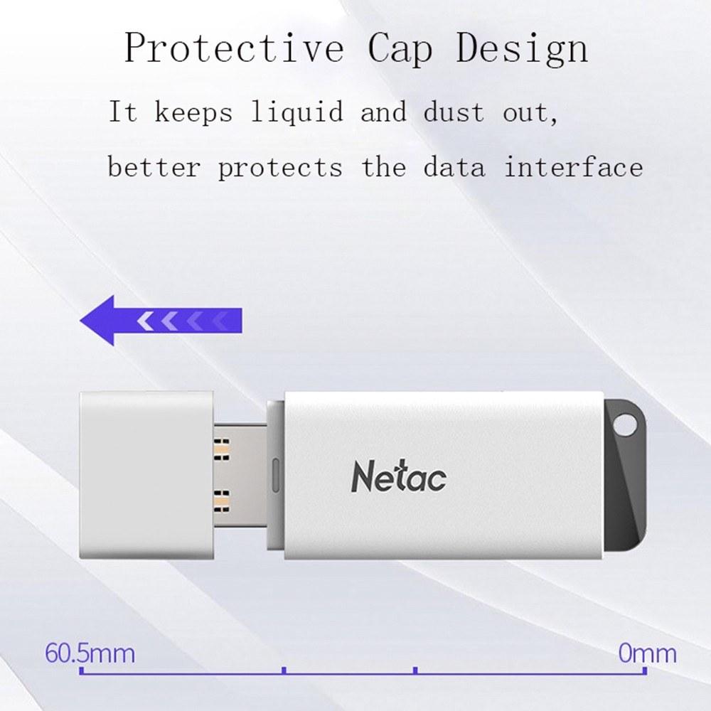 USB Flash Drives |   Netac U185 128GB USB3.0 High-speed U Disk USB Flash Drive Built-in Encryption Software Small Size Plug and Play Wide Compatibility Drives & Storage USB Flash Drives