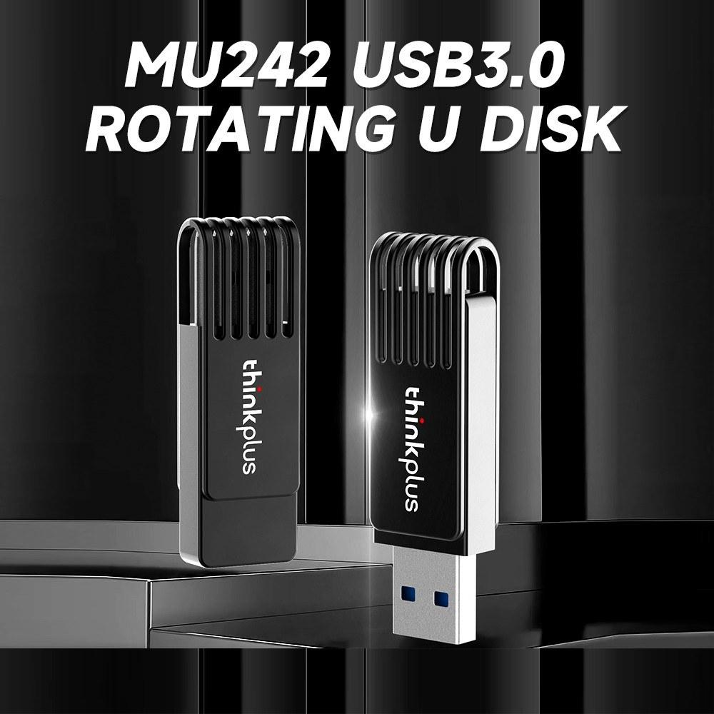 USB Flash Drives |   thinkplus MU242 32GB USB3.0 USB Flash Drive Rotatable Metal U Disk High-speed Transmission Wide Compatibility Drives & Storage USB Flash Drives