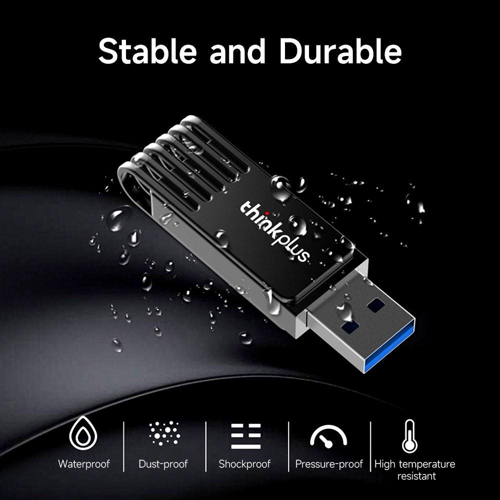 USB Flash Drives |   thinkplus MU242 32GB USB3.0 USB Flash Drive Rotatable Metal U Disk High-speed Transmission Wide Compatibility Drives & Storage USB Flash Drives