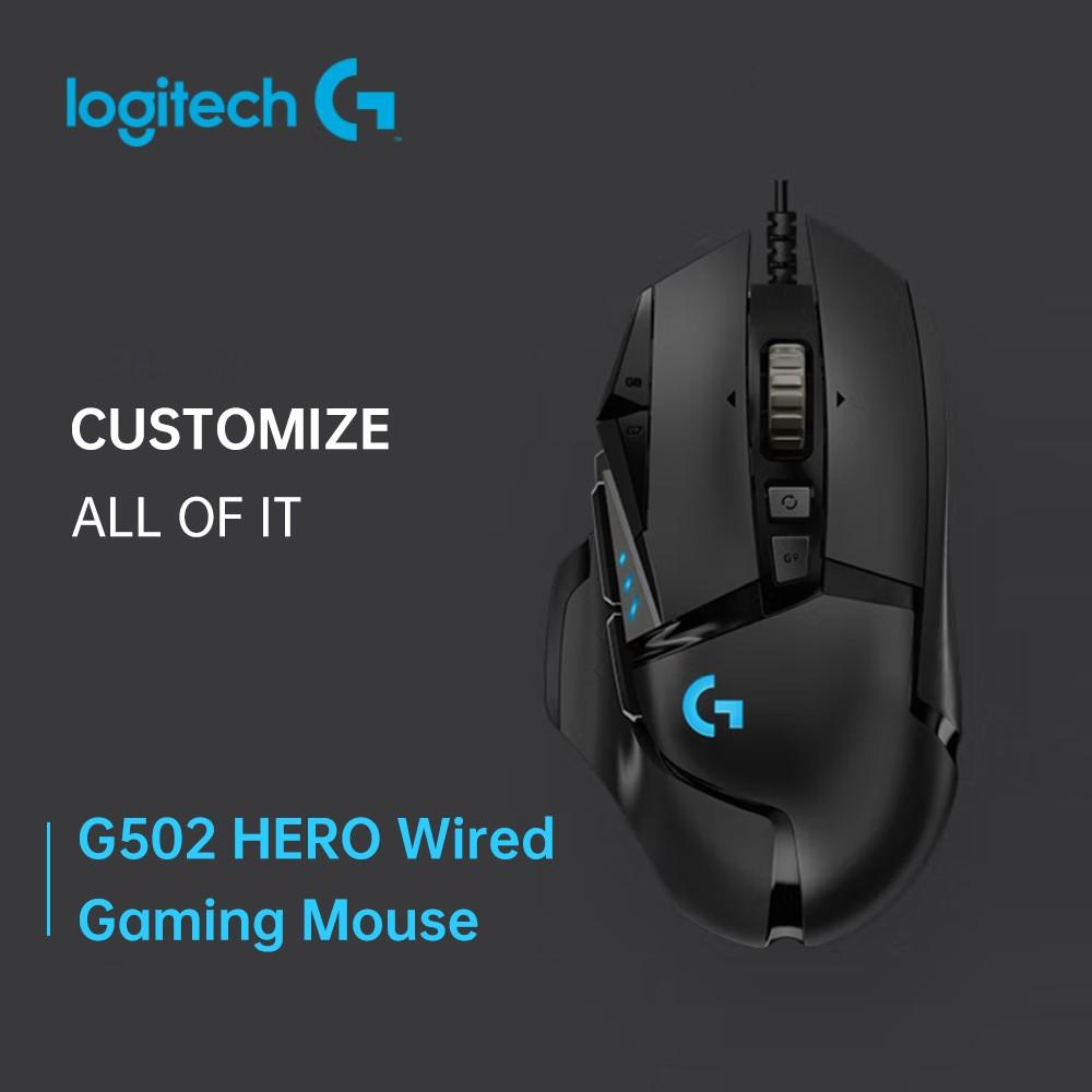 Keyboards & Mouse |   Logitech G502 HERO Wired Gaming Mouse with Adjustable Weights 25K HERO Sensor 25600DPI RGB 11 Programmable Keys Backlight Dual Mode Scroll Wheel Computer Peripherals Keyboards & Mouse