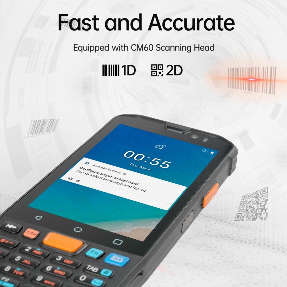 Office Electronics |   Bisofice KP36 Android 11.0 Handheld Mobile PDA Terminal Machine Data Collector Inventory Machine (Eurasian Version) Office Electronics Office Electronics