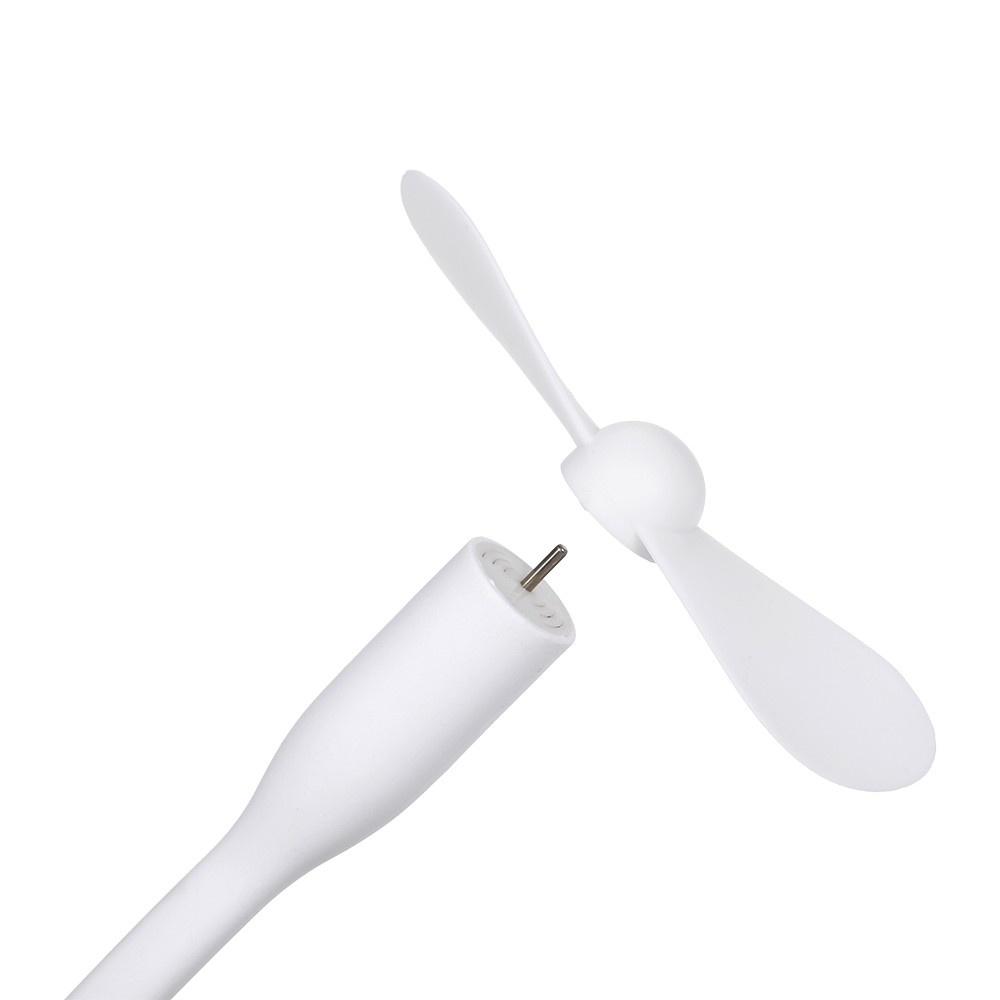 Others |   Mini USB Fan + Type-C Phone Fan Portable Cooling Fan Flexible Cooler for Type C Devices Laptop(White) Computer Peripherals Others