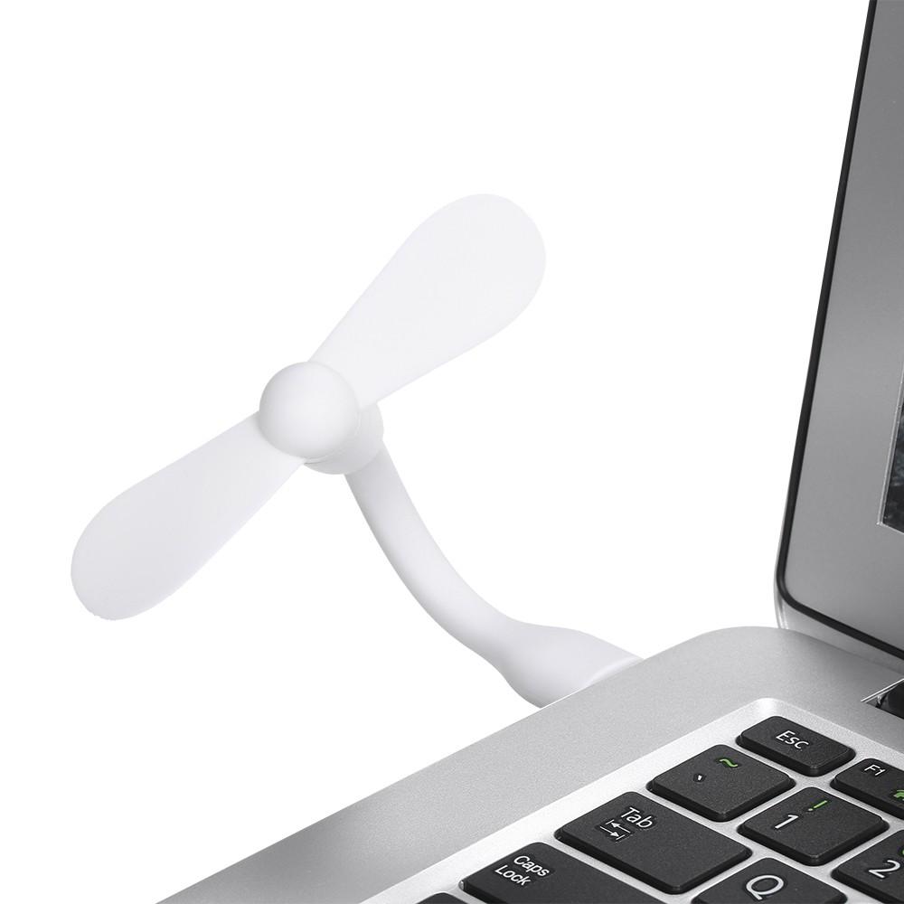 Others |   Mini USB Fan + Type-C Phone Fan Portable Cooling Fan Flexible Cooler for Type C Devices Laptop(White) Computer Peripherals Others