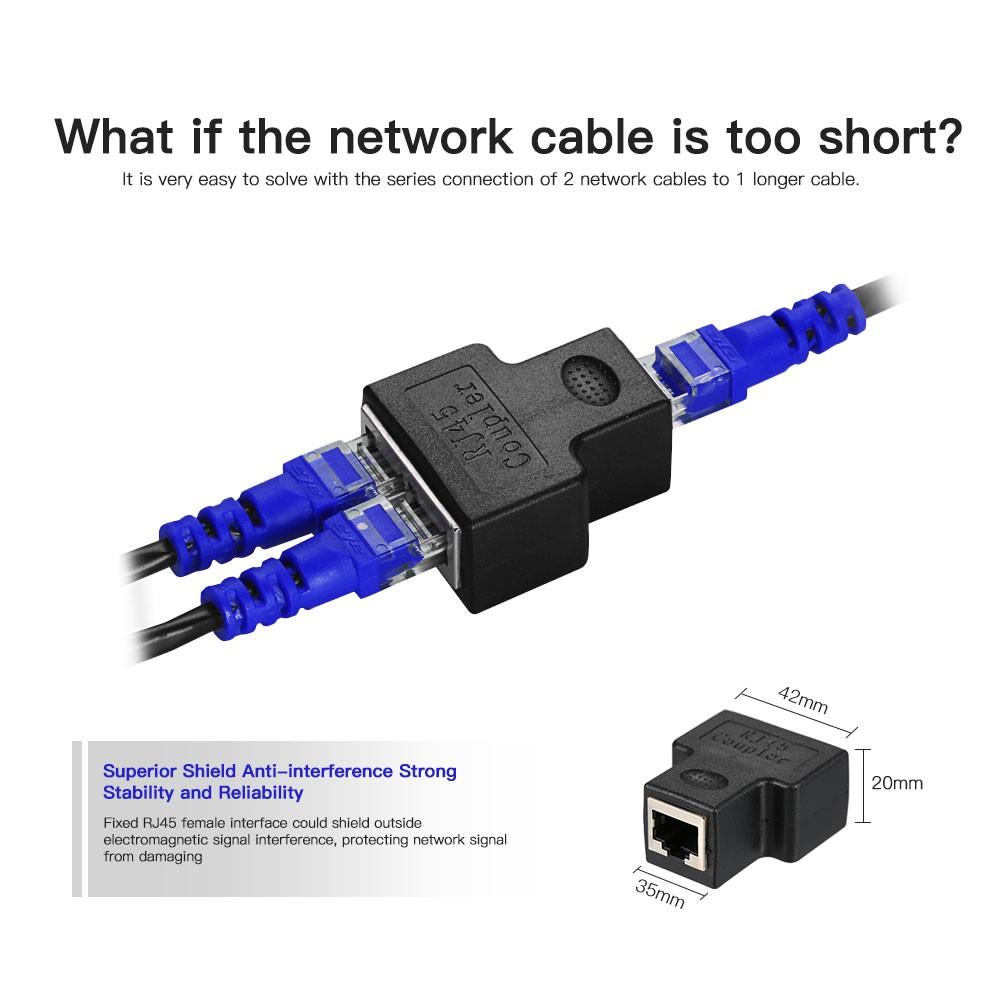 Others |   RJ45 Splitter Adapter Connector 1 to 2 Female Ports for CAT 5/CAT 6/CAT 7 LAN Ethernet Cables Socket Splitter Hub PC Laptop Router Contact Modular Plug Computer Peripherals Others