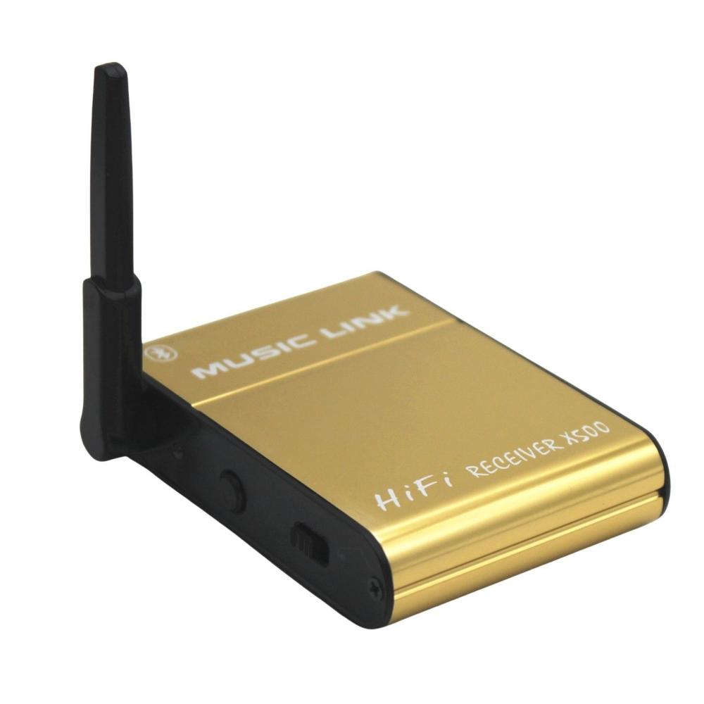 Others |   X500 BT HiFi Lossless Audio Receiver BT4.0 Chip External Omnidirectional Antenna Support AAC/MP3/SBC Decoding Gold US Plug Computer Peripherals Others