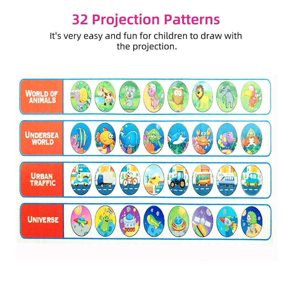 Painting Supplies |   Children Learning Desk Trace and Draw Projector Art Drawing Board Projection Tracing Painting Table Painting Supplies Painting Supplies