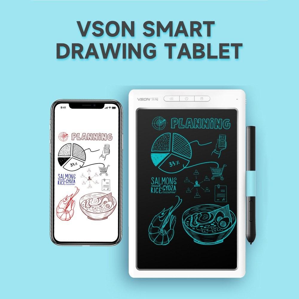 Painting Supplies |   VSON Smart Graphics Tablet Digital Drawing Tablet 8192 Levels Pressure Sensitivity Synchronous Notes Transmission Grey Painting Supplies Painting Supplies