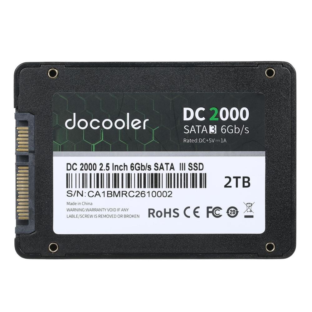 Solid State Drives |   docooler DC2000 2TB 2.5 inch SSD Internal Solid Stable Drive SATA III Interface Fast Read&Wirte Speed for PC Laptop Drives & Storage Solid State Drives