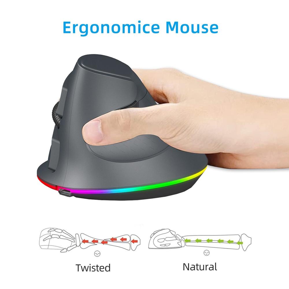 Keyboards & Mouse |   Wireless Dual-mode Mouse  2.4G/BT5.1  Computer Mouse  Gaming Mouse  Ergonomic  Silent  Windows Android Linux iOS  Reduce Hand Fatigue  Multi-platform Compatibility Computer Peripherals Keyboards & Mouse