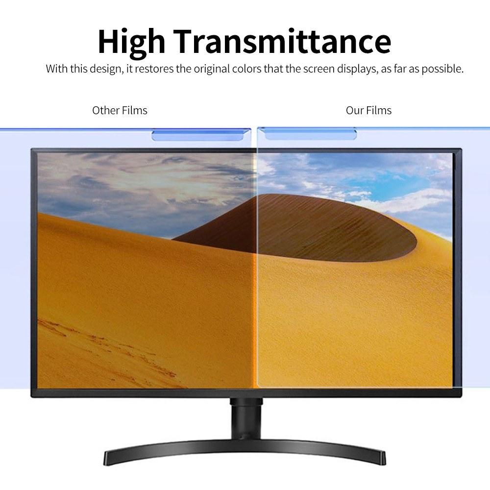 Others |   Hanging Blue Light Blocking Screen Protector High-transmittance Anti-UV Eye Protection Film for 17.3-19.5” Desktop Monitor Computer Peripherals Others